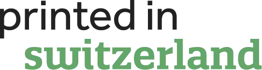 Printed in Switzerland ist ein Label das die Produktion der Druckmaterialien in der Schweiz zertifiziert und regelt.